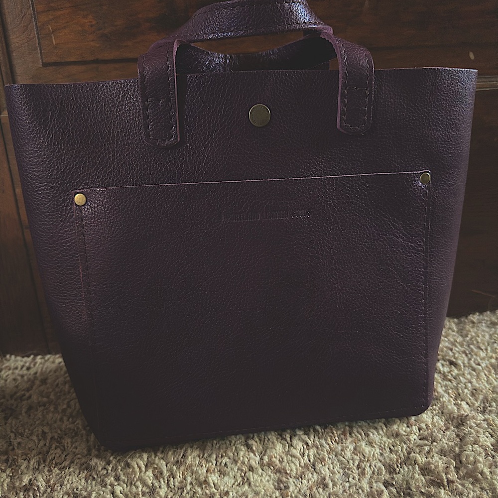 Portland Leather Goods Mini Tote - Plum